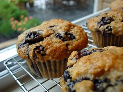 Healthy Oatmeal Blueberry Muffins