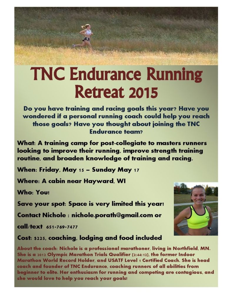 Mark your calendars! TNC Endurance Camp!